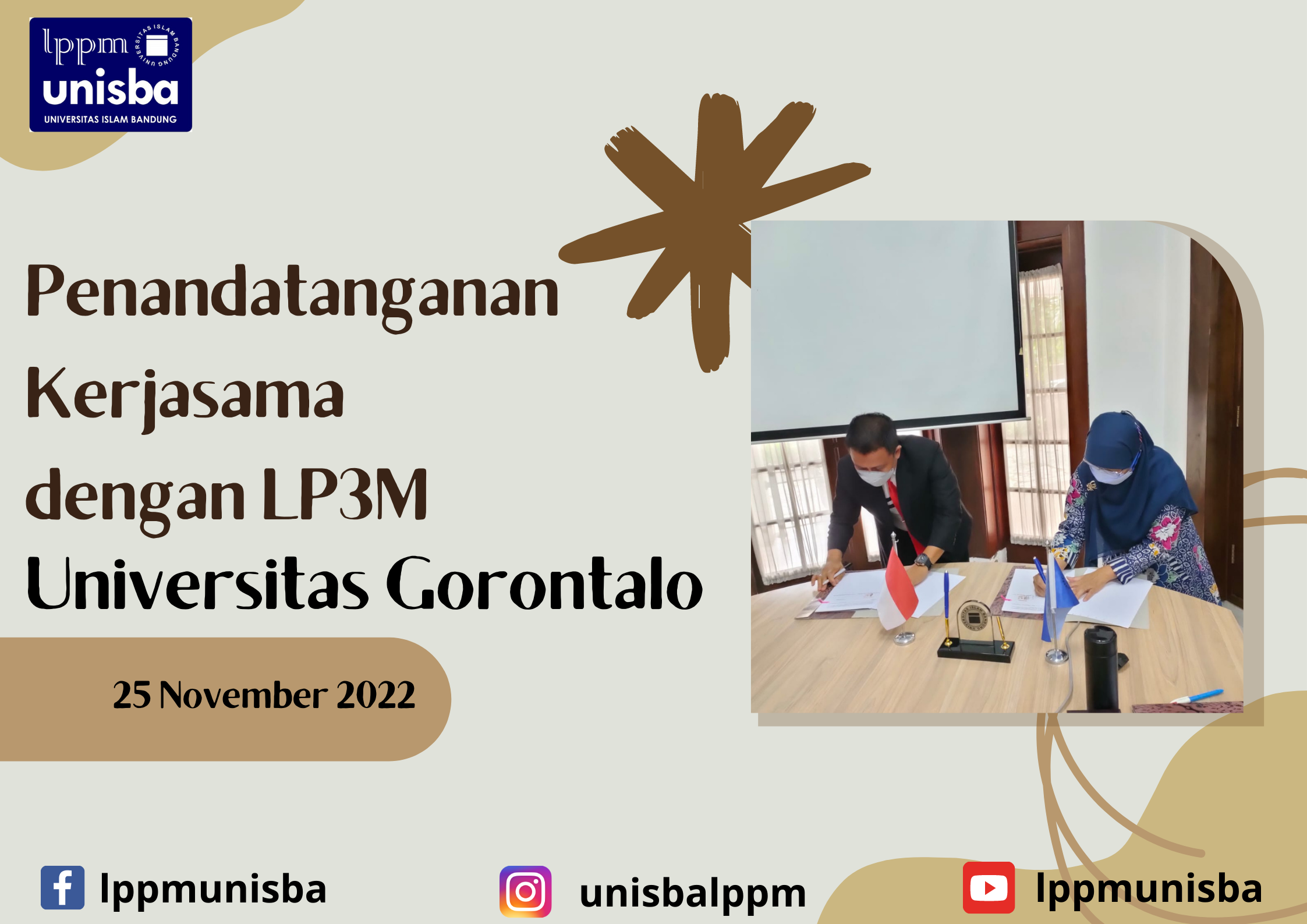 Penandatangan Kerjasama dengan LP3M Universitas Gorontalo