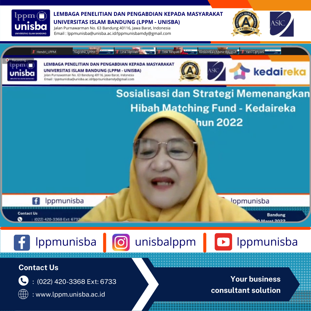 LPPM Universitas Islam Bandung Mengadakan Webinar “Sosialisasi Dan ...