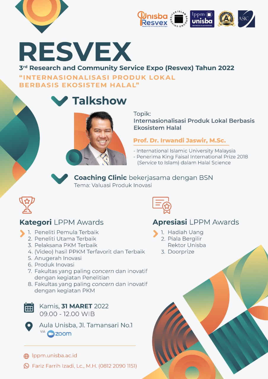 3rd Research and Comunity Service Expo (RESVEX) Tahun 2022