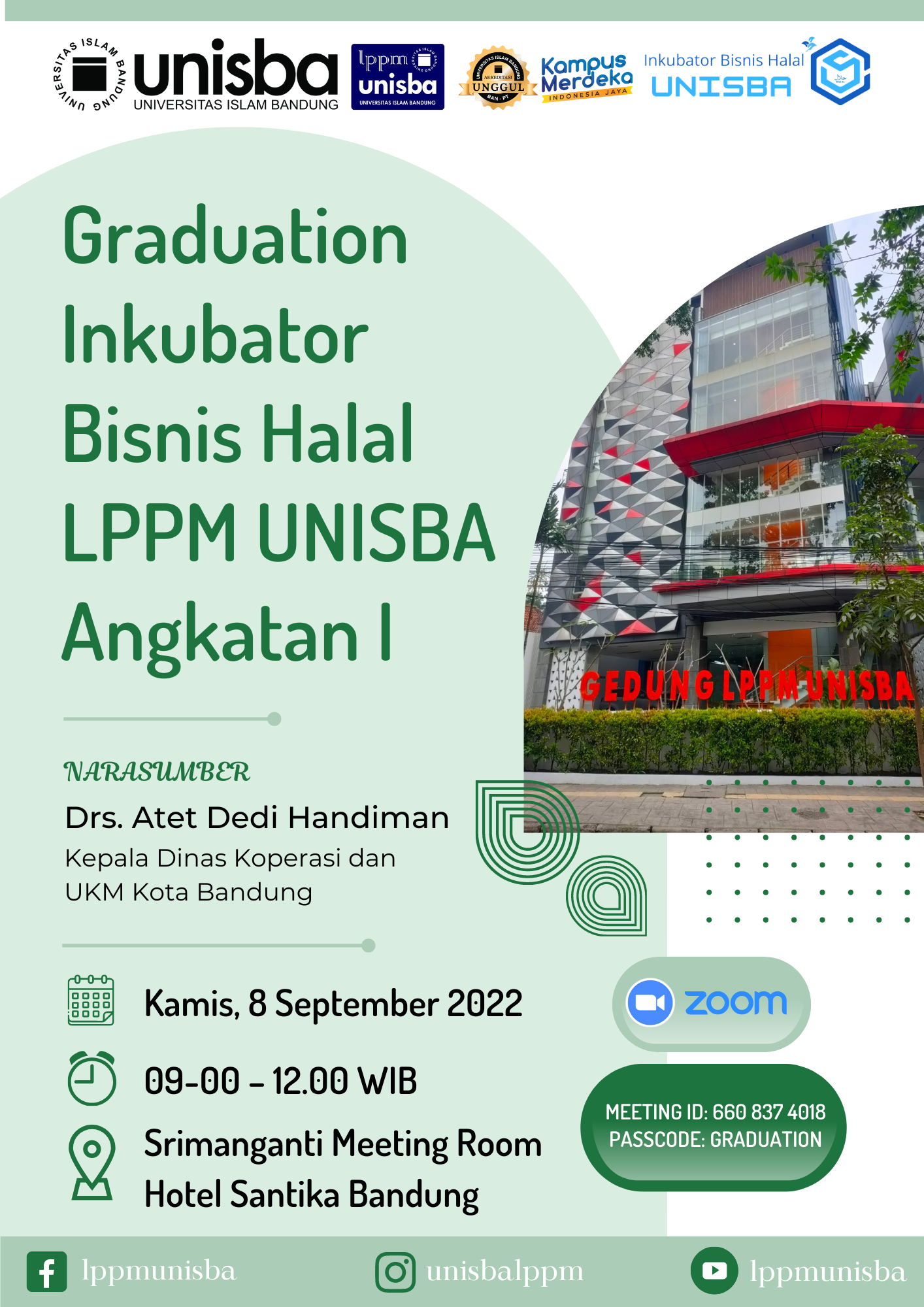 Graduation Inkubator Bisnis Halal LPPM UNISBA Angkatan I