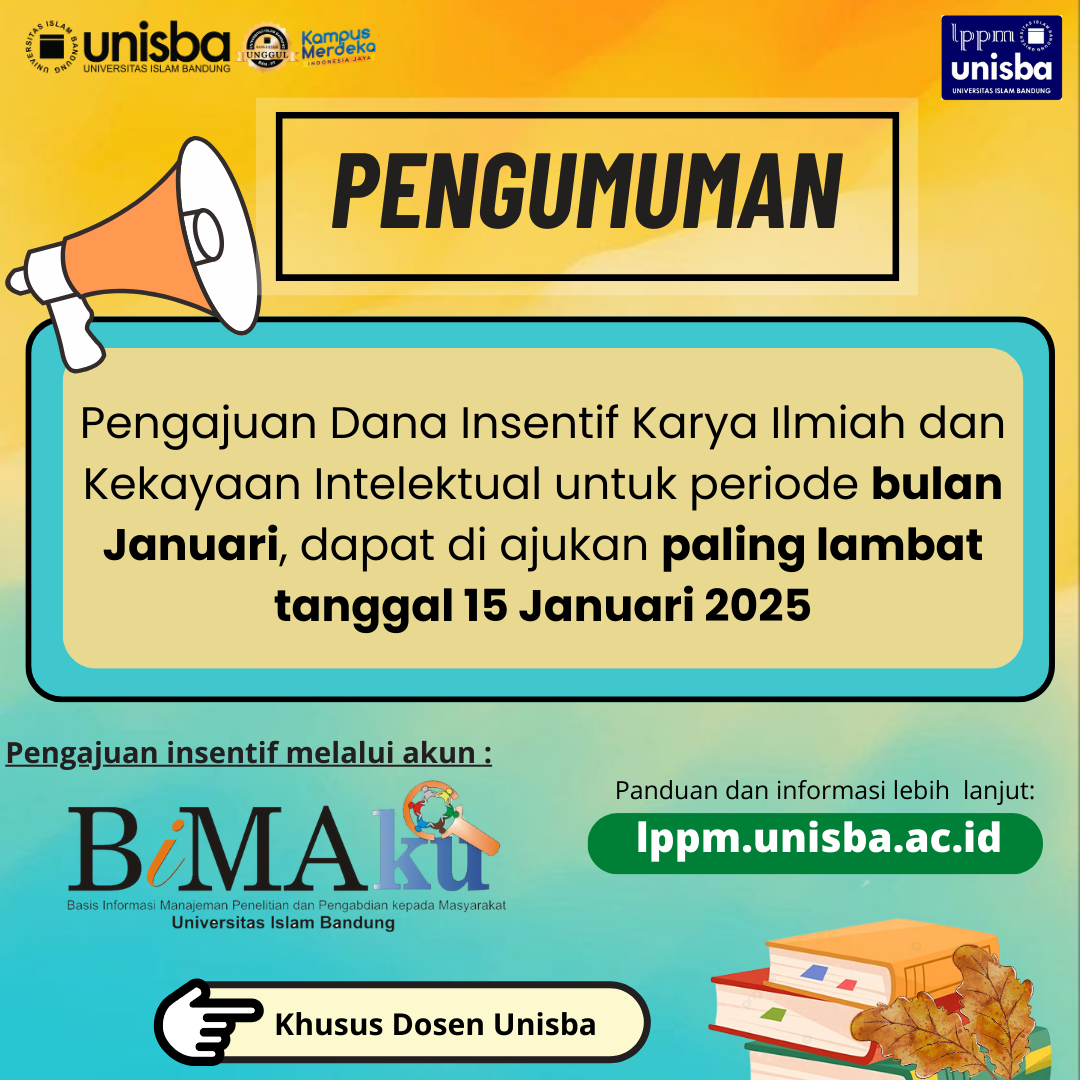 Pengajuan Dana Insentif Karya Ilmiah dan Kekayaan Intelektual Periode Bulan Januari