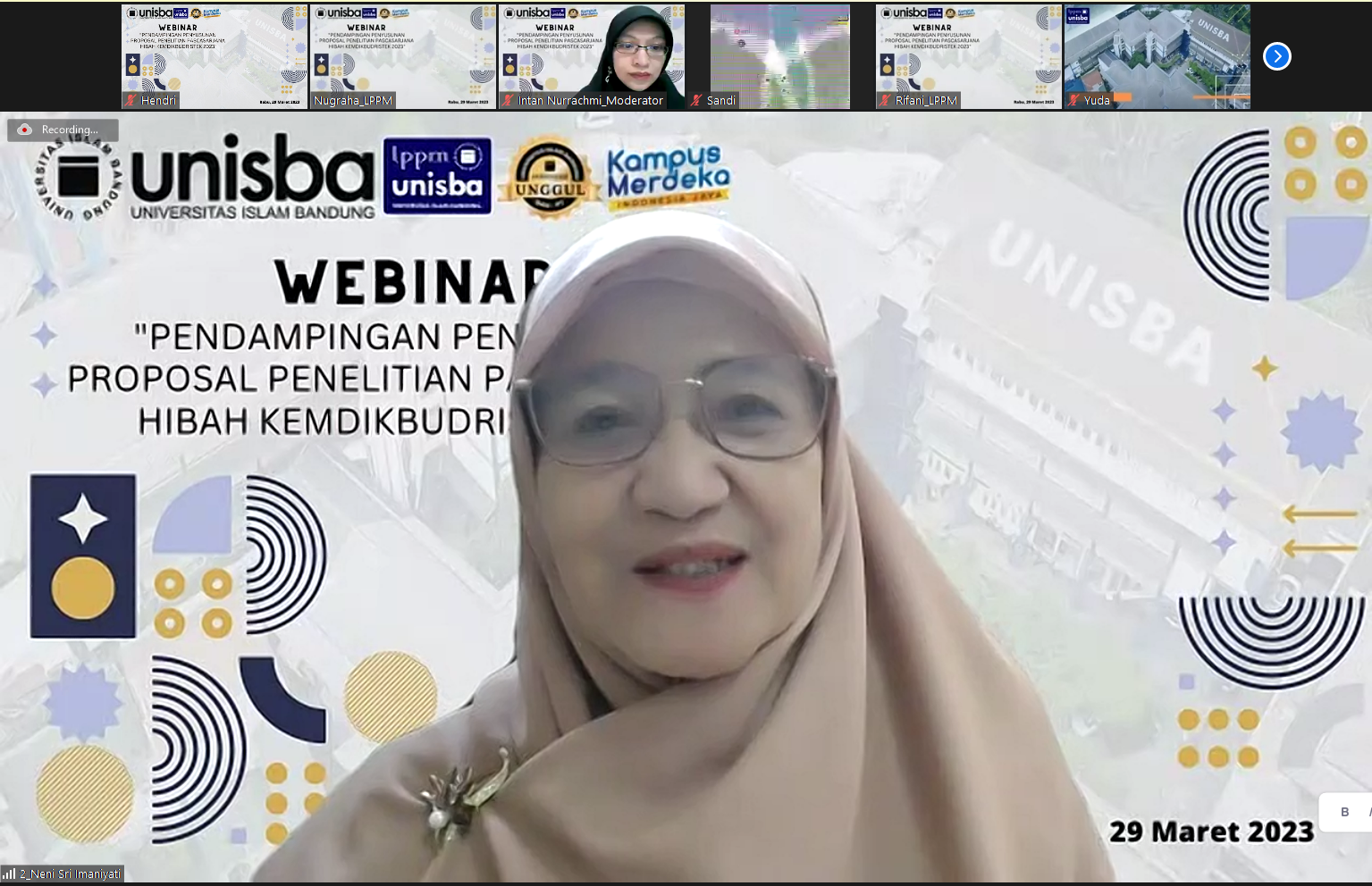 Pelaksanaan Webinar Pendampingan Penyusunan Proposal Penelitian ...