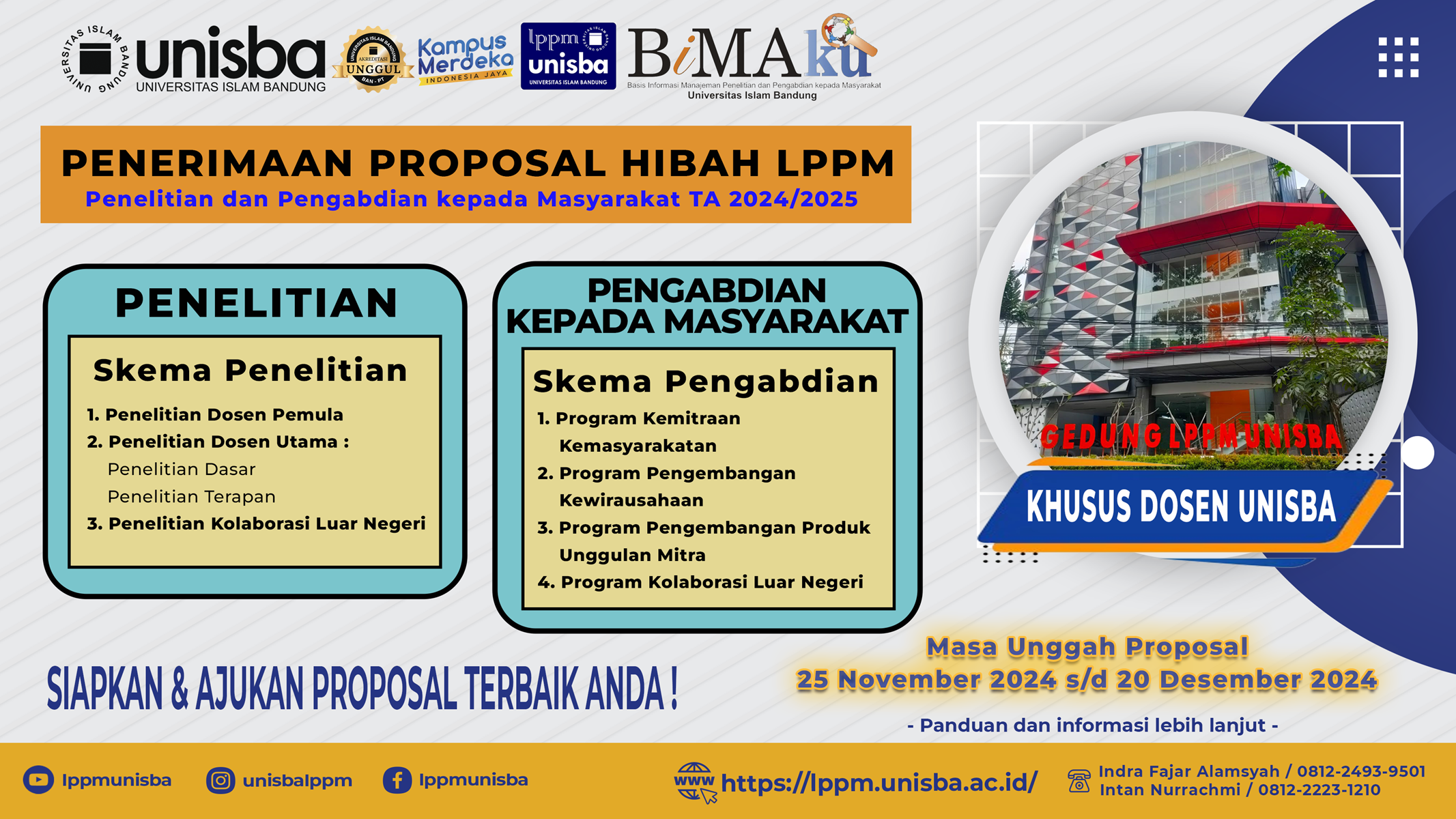 Penerimaan Proposal PPkM Hibah LPPM Tahun Akademik 2024-2025