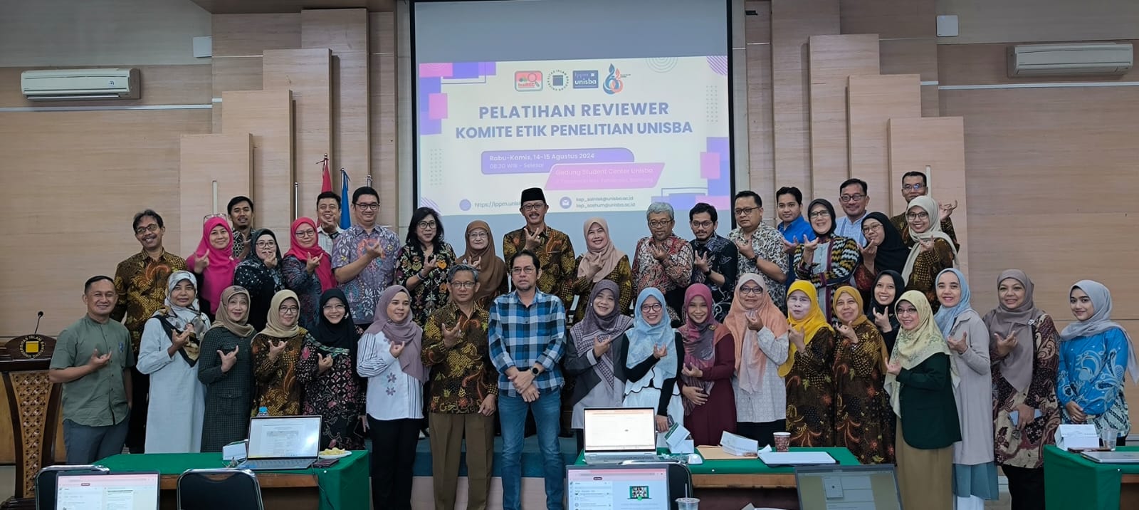 Pelatihan Reviwer Komite Etik Penelitian (KEP) Unisba bersama InaREC